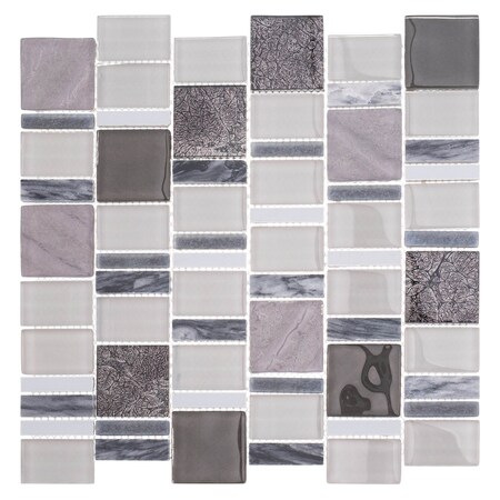 Andova Tiles SAMPLE Estee 2 x 2 Random Mosaic Wall and Floor Tile SAM-ANDEST343